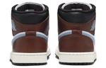 1 Mid SE Коричневый Синий Серый Jordan, Белый Коричневый Синий - фото 5