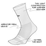 Носок Levitator Lite 6 дюймов DeFeet, цвет Lite/Black - фото