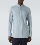 Твиловая рубашка Tom Ford, Sky Blue - фото 3