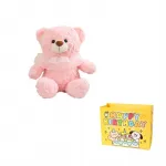 Плюшевая игрушка Bear Warrior Enlightenment, розовый - фото