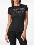 Philipp Plein футболка с кристаллами, черный - фото 2