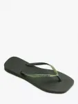 Шлепанцы Havaianas Square Toe Glitter, цвет olive/green - фото 2