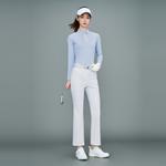 Длинный рукав поло женское DESCENTE, синий - фото 9