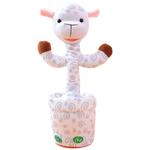 Плюшевая кукла танцующее животное Mocha duck, белый - фото