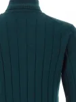 Свитер в рубчик с высоким воротником Kangra, зеленый - фото 4