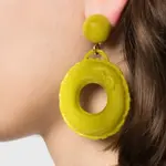 MOSCHINO Серьги женские желтые - фото 3