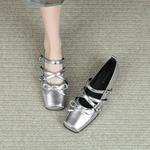 FOXER Туфли Мэри Джейн серебристого цвета - фото 8