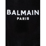 Balmain пляжное полотенце с логотипом, черный - фото 2