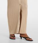 Платье-рубашка из ребристой ткани Toteme, Peanut - фото 6