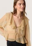 Блуза SLJATESSAN Soaked in Luxury, бежевый - фото 4