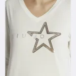 Блузка стандартного кроя Liu Jo, белый - фото 4