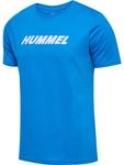 Футболка Hmlelemental Logo Cotton Tee синего цвета Hummel - фото