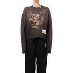 Топ Cat face Distressed Knitted Sweater Maison Mihara Yasuhiro, черный - фото 3