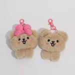 Брелок плюшевый мишка с бантом Bowl - фото 9