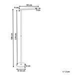Торшер Beliani, 7x95x186 см, черный - фото 3