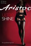 Чулки Ultra Shine плотностью 10 ден - черные Aristoc, черный - фото 4