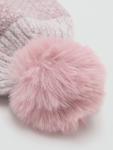 Детская шапка Oslo с помпоном Mango, Light Pink - фото 3