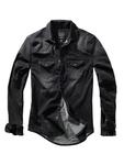 Рубашка Riley Denim Shirt Long Sleeve черного цвета Brandit - фото
