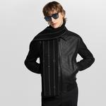 Шарф с монограммными полосками Louis Vuitton, черный - фото 5