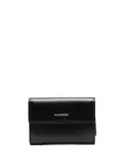 Кошелек с логотипом JIL SANDER, черный - фото