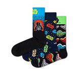 Носки Happy Star Wars Gift Set Half long 3 шт, разноцветный - фото