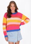 Джемпер myMo CREW NECK STRIPED, Pink Multicolor/Pink - фото
