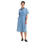 Платье Dockers Button Front midi, синий - фото