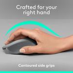 Беспроводная мышь Logitech M330 Silent (серая/желтая) - фото 3