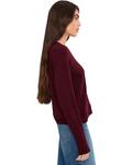 Женский худи Splendid Supersoft Trim Pullover, Rosewood - фото 3