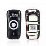 Пэды Fairtex Curved Kick Pads - Extra Long, черный/белый - фото 3