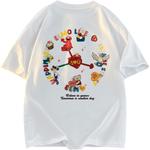 Футболка унисекс Sesame Street, розовый - фото 6