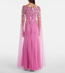 Горько-сладкое платье с накидкой, расшитое бисером Jenny Packham, Passion Flower - фото 3