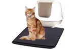 Flamingo Matz Черный квадратный коврик для кошачьего туалета 70х60см Flamingo, цвет черный - фото 2