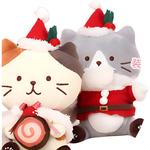 HAPINS Плюшевая игрушка краб кот серый кукла высота 14см - фото 3