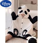 Disney Плед Black And White Panda, однотонный, из флиса - фото