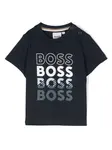 Футболка с логотипом Boss Kidswear, синий - фото