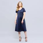 Атласное платье skater S&J Weekends, синий - фото 2