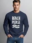 Neverless Свитшот 'Beach Please' в цвете Navy - фото 2