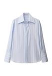 Блуза Mango Button-down blouse, Light Blue - фото 5