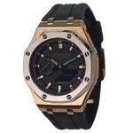 Часы Casio G-Shock Analog-Digital 2100 Series, арт. GA-2100-1A1, черный/золотой/черно-золотой - фото