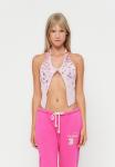 Топ Jaded London BUTTON HALTER TOP , Pink - фото