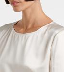 Футболка Dida из шелкового атласа Max Mara, Bianco Seta - фото 5
