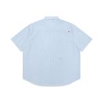 Рубашка *A Bathing APE с логотипом Moonface в полоску Aape, синий - фото 3