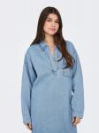 Платье-рубашка ONLY BIRDIE, цвет Blue denim/Light blue - фото 4