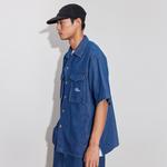 ODDCIRKUS Рубашка SS24 Unisex Denim Blue - фото 7