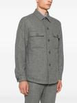BOSS фланелевая куртка-рубашка, серый - фото 3