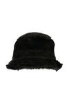 Панама из искусственного меха Flexfit, черный - фото
