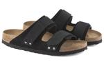 Тапочки uji nubuck/suede leather 'black' Birkenstock, черный - фото 3
