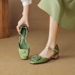 Туфли Мэри Джейн женские Echo&Yolo, зеленый - фото 8