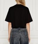 Футболка HUGO Damelody Cropped Fit, черный - фото 4